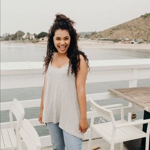 Carly Jean Los Angeles spaghetti strap tunic tank